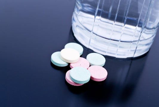 A detail photo of chewable tablets similar to Gas-X. Does Gas-X make you fart. We share the truth about Simethicone.