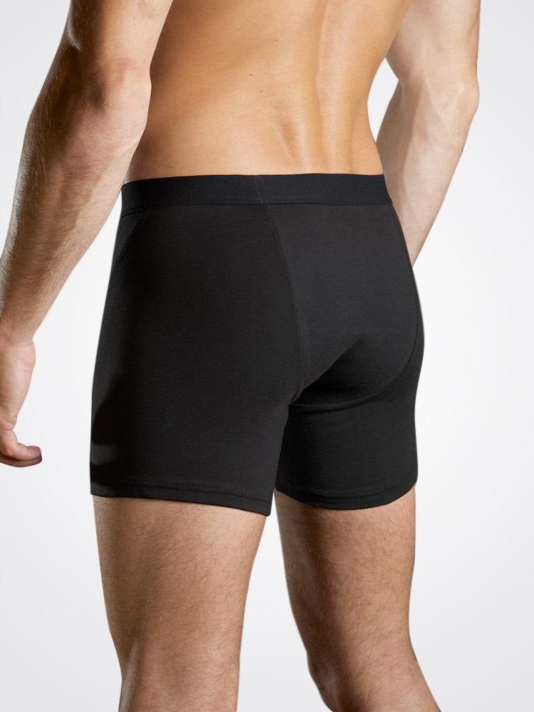 Shreddies Men's Support Boxers in black is both fart-filtering and comfortable. Made with activated carbon cloth to absorb and eliminate flatulence odors, Shreddies underwear offers freedom for sufferers of IBS, Crohn’s disease, colitis, dyspepsia, gastritis, food intolerances and other bowel & digestive disorders.
